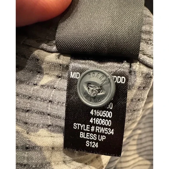 Roark Bless Up Mens XXL Short Sleeve Button Up Shirt Floral Stretch RW534 Gray - Picture 8 of 8